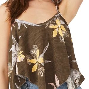 We the Free FREE PEOPLE floral cotton tank Women's Size small NEW